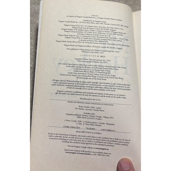 Mr. Hockey: Gordie Howe My Story Paperback Book - Picture 5 of 9